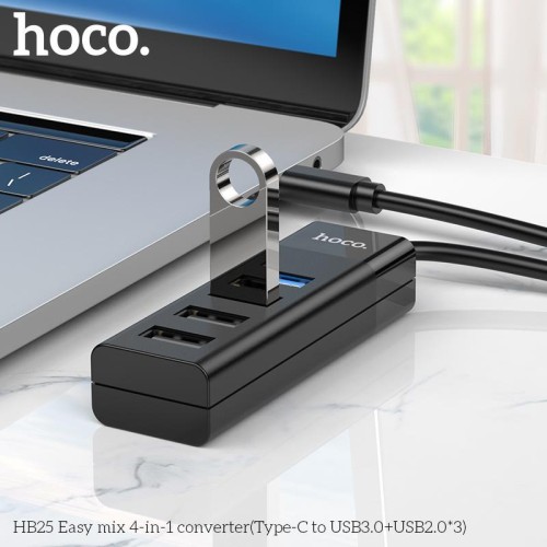 Hoco HB25 4 In-1 Type-C To (USB3.0+USB2.0)